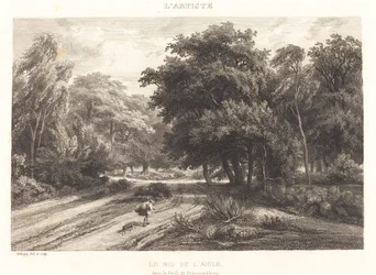 Das Adlernest im Wald von Fontainebleau