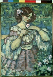 Mädchen mit Rose