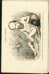 Illustration von Charles Gilbert-Martin (1839-1905) in „Zeitgenössische Grimassen“