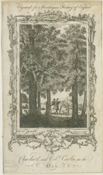 Boscobel - Die Königseiche (Gravur)