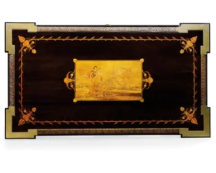 Napoleon III Tisch, entworfen von Jean Brandely, Marketerie von E. Varlot, Paris, ca. 1850-75