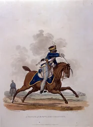 Ein Soldat der 13. Leichten Dragoner, aus 