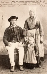 Familie Plougastel Daoulas/Bretagne/Frankreich