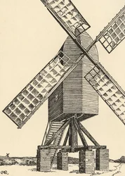 Eine mittelalterliche Windmühle, 1931