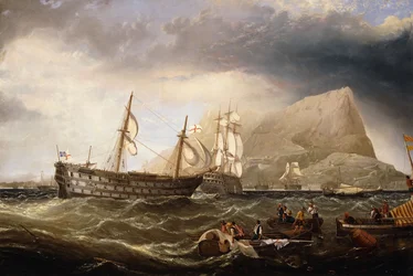 Schiffe vor Gibraltar, 1877