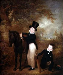 Porträt von William und Charles Chadwick in Burley Lodge