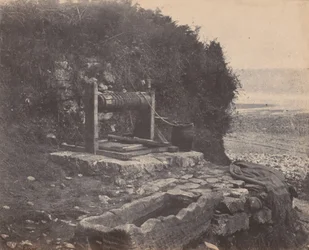 Ein Brunnen am Meer, Langland Bay, Swansea, Wales