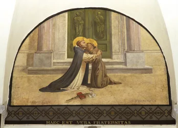 Kuss von St. Franziskus und St. Dominikus