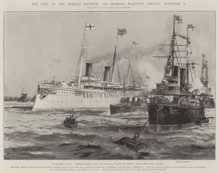 Der Besuch des deutschen Kaisers, Ankunft Seiner Kaiserlichen Majestät, 8. November