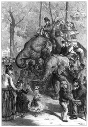 Montagnachmittag in den Gärten der zoologischen Gesellschaft, 1871