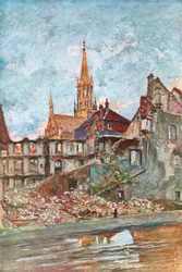Die Ruinen von Thann, Elsass, 1915, 1926