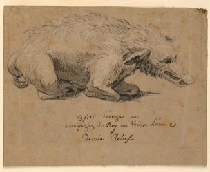 Brunnenentwurf mit Wildschwein, ca. 1670