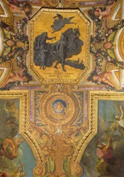 Krieg um die Rechte der Königin im Jahr 1667, Deckenmalerei aus der Galerie des Glaces
