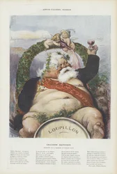Armand Fallieres, Winzer. Illustration für Le Rire