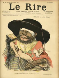Illustration von Charles Léandre (1862-1934) für das Cover von Le Rire