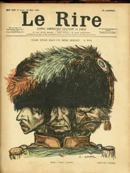 Illustration von Charles Leandre (1862-1934) für das Cover von Le Rire