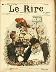 Illustration von Charles Leandre (1862-1934) für das Cover von Le Rire