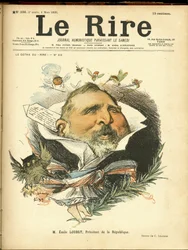 Illustration von Charles Léandre (1862-1934) für das Cover von Le Rire