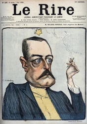 M. Waldeck-Rousseau zukünftiger Kaiser der Moderaten - Karikatur von Pierre Waldeck-Rousseau (1846-1904) von Charles Léandre (1862-1934) in 