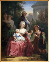 Die französische Königsfamilie in Trianon