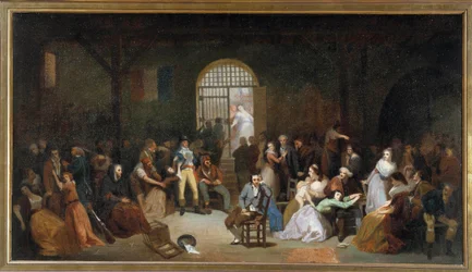 Der Appell der letzten Opfer des Terrors im Gefängnis von Saint Lazarus im Juli 1795