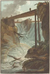 Chute de la Tritt in der Muhlethal-Tal, 1776
