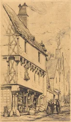 Altes Wohnhaus in Bourges, genannt „Das Haus des Musikers“