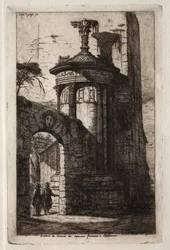 Eingang zum französischen Kapuzinerkloster in Athen