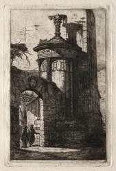 Eingang zum französischen Kapuzinerkloster in Athen