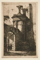Eingang zum französischen Kapuzinerkloster in Athen