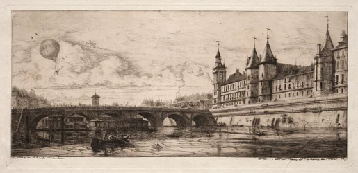 Radierungen von Paris: Die Wechselbrücke
