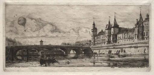 Radierungen von Paris: Die Wechselbrücke