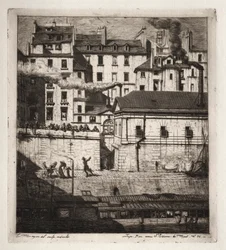 Radierungen von Paris: Das Leichenschauhaus