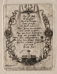 Radierungen von Paris: Die Notre-Dame-Pumpe, kleine Platte, 1854