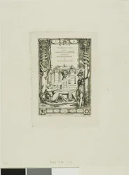 Frontispiz für den Katalog der Werke von Thomas De Leu