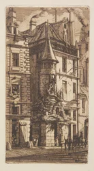 Haus mit einem Türmchen, Weberstraße, Paris