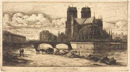 Die Apsis der Kathedrale Notre-Dame, Paris