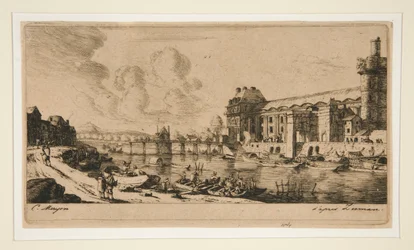 Le Pavillon de Mademoiselle et une partie du Louvre