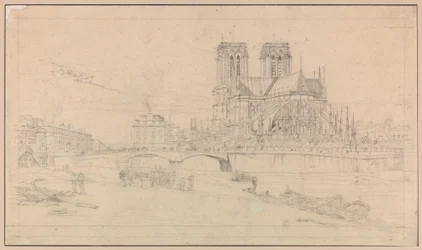 Die Apsis von Notre-Dame in Paris