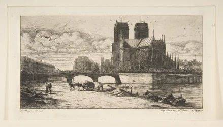 Die Apsis von Notre-Dame in Paris