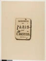 Titelseite zu Eaux-Fortes sur Paris