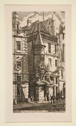 Haus mit einem Turm, rue de la Tixeranderie