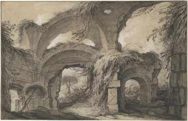 Bögen der größeren Bäder in Hadrians Villa