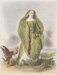 Seerose, aus Les Fleurs Animées, 1847