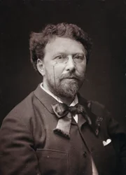 Album Artistique et Biographique, 5me année, Salon 1885; Porträt des französischen Malers Alfred-Pierre Joseph Agache (1843-1915)