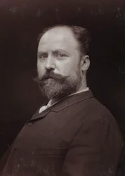 Album Artistique et Biographique, 6. Jahrgang, Salon 1885; Porträt des französischen Malers Paul Grolleron (1848-1901)