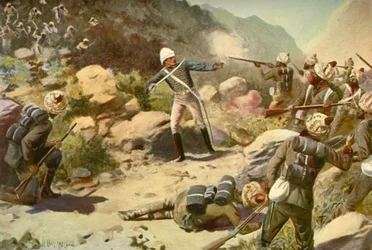 Roberts ruft die Pioniere in Umbeyla zusammen, 1901