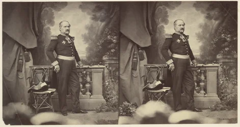 General Corréard, Kommandant der Truppen in Nizza, nach der Annexion