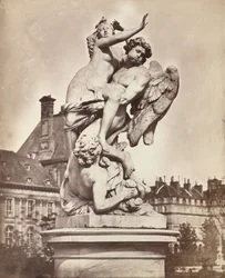 Statue des Tuileries: G. Marsy und A. Flamen: Boreas entführt Orythie