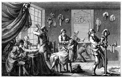 Die Boutique des Barbiers, 1885